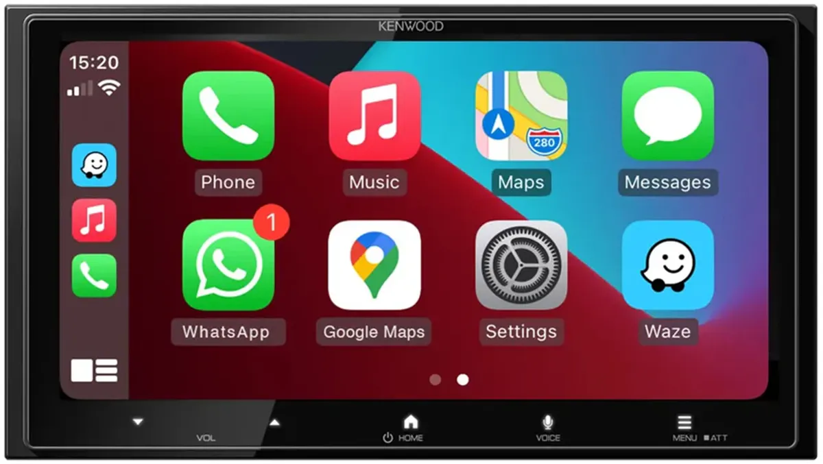 Kenwood DMX7525DABS 2-DIN Mediaspiller - DAB+/BT/USB